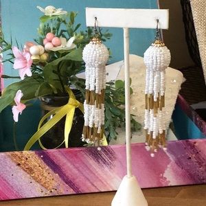 Sea pearl chandelier earrings...dazzling look